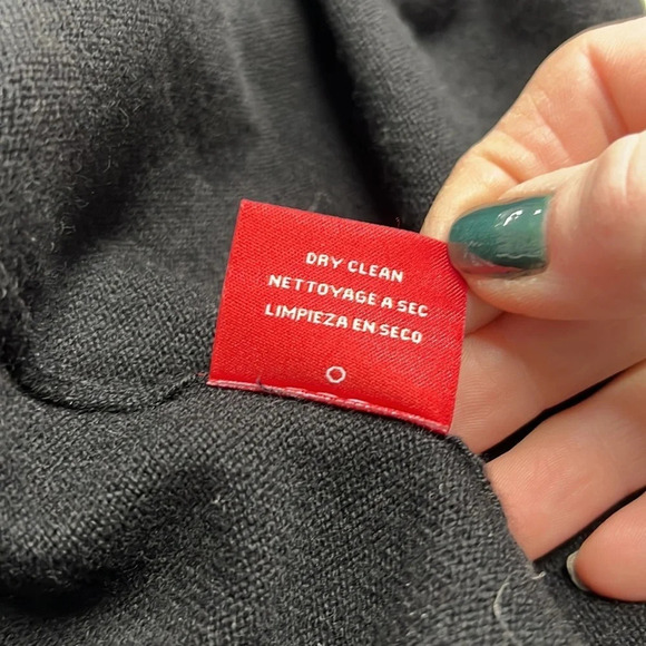 N:Philanthropy City Mini Black Wool/Cashmere T-neck Sweater Dress Open Back XS - Picture 13 of 13